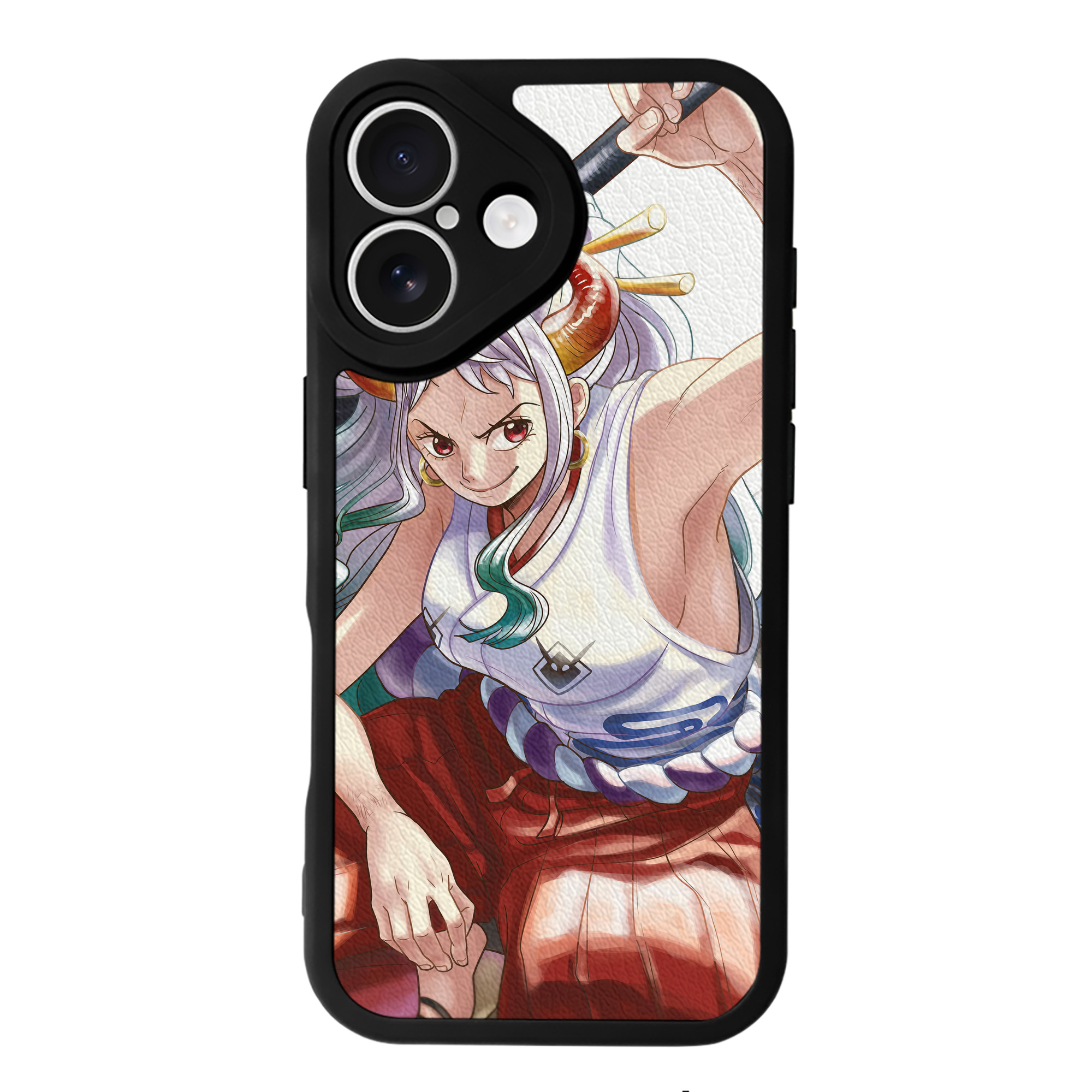 （画像用） ワンピース ONE PIECE 【iPhone 16シリーズ対応】シリコンスマホケース（レザー調） 材質：シリコン